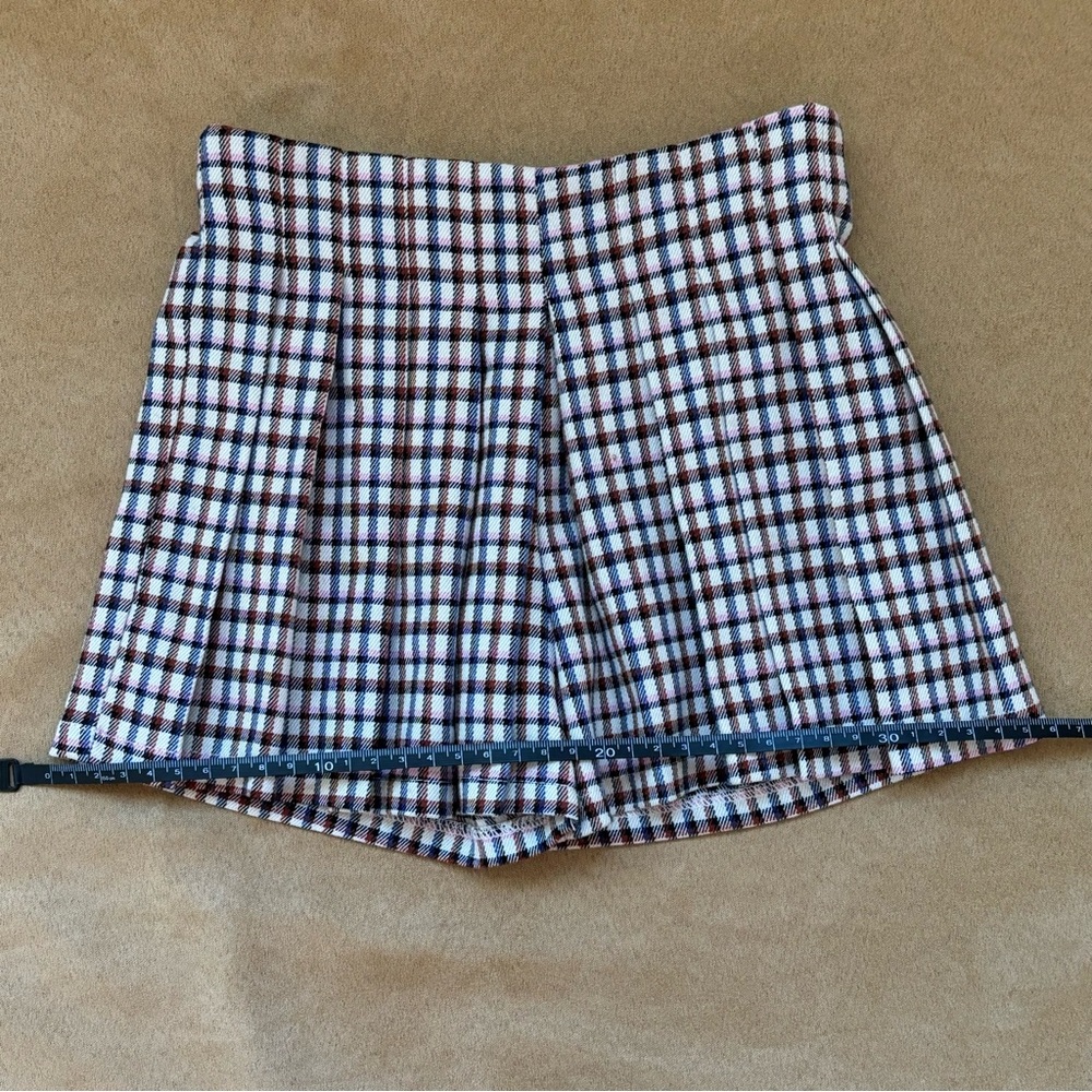 ZARA kids baby plaid skort 12-18M